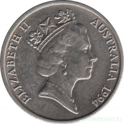 Монета. Австралия. 5 центов 1994 год.