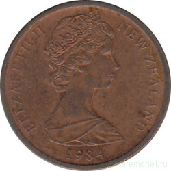 Монета. Новая Зеландия. 1 цент 1984 год.