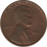 Монета. США. 1 цент 1935 год ав.