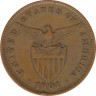 Монета. Филиппины. 1 сентаво 1904 год. ав.