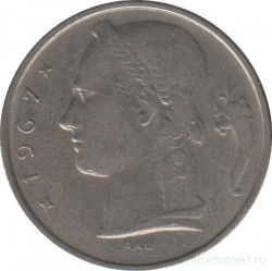 Монета. Бельгия. 5 франков 1967 год. BELGIE.