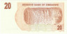 Банкнота. Зимбабве. 20 долларов 2007 год. Тип 40.
