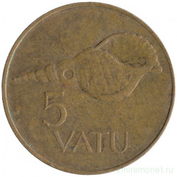 Монета. Вануату. 5 вату 1995 год.