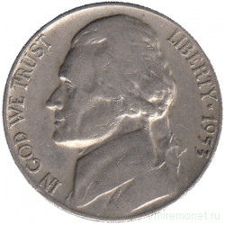 Монета. США. 5 центов 1953 год. Монетный двор S.