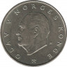  Монета. Норвегия. 5 крон 1980 год. рев.