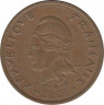 Монета. Французская Полинезия. 100 франков 2003 год. ав.