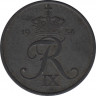 Монета. Дания. 5 эре 1954 год. ав.