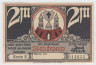 Бона. Нотгельд. Германия. Город Бютов. 2 марки 1920 год. Вариант 204.1.b.4. ав.