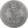 Монета. ФРГ. 5 марок 1968 год. 150 лет со дня рождения Макса фон Петтенкофера. рев.