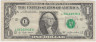 Банкнота. США. 1 доллар 1977 год. Серия L. ав.