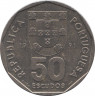  Монета. Португалия. 50 эскудо 1991 год. ав.