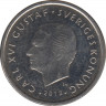 Монета. Швеция. 1 крона 2012 год. ав.