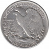 Монета. США. 50 центов 1944 год. Шагающая свобода. рев.