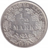 Монета. Германская империя. 1/2 марки 1913 год. (А).