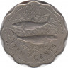 Монета. Багамские острова. 10 центов 1968 год. ав.