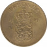 Монета. Дания. 2 кроны 1959 год. ав.