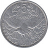 Монета. Новая Каледония. 5 франков 2015 год. рев.