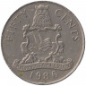 Монета. Бермудские острова. 50 центов 1986 год. 