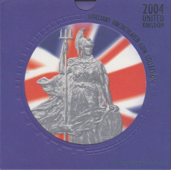 Монета. Великобритания. Годовой набор 2004 год. В буклете.
