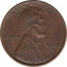 Монета. США. 1 цент 1938 год. Монетный двор D. ав.