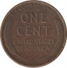 Монета. США. 1 цент 1938 год. Монетный двор D. рев.