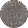 Монета. Южная Корея. 100 вон 1995 год. ав.