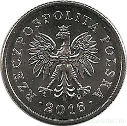 Монета. Польша. 20 грошей 2016 год.