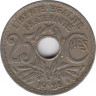 Монета. Франция. 25 сантимов 1928 год. ав.