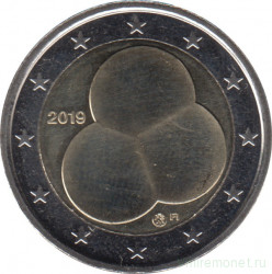 Монета. Финляндия. 2 евро 2019 год. 100 лет Конституции.
