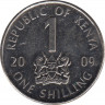 Монета. Кения. 1 шиллинг 2009 год. ав.