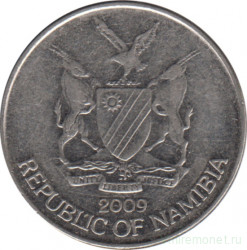 Монета. Намибия. 10 центов 2009 год.