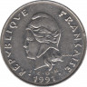 Монета. Французская Полинезия. 50 франков 1991 год. ав.