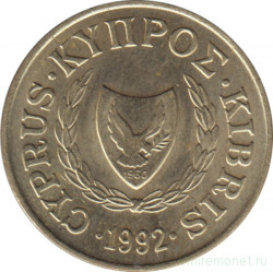 Монета. Кипр. 5 центов 1992 год.