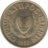 Монета. Кипр. 5 центов 1992 год. ав.
