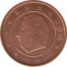 Монета. Бельгия. 2 цента 2007 год. ав.