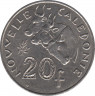 Монета. Новая Каледония. 20 франков 2016 год. рев.
