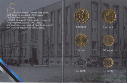 Монеты. Эстония. Набор разменных монет в буклете. 1999 год.