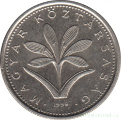 Монета. Венгрия. 2 форинта 1999 год.