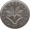  Монета. Венгрия. 2 форинта 1999 год. ав.