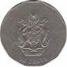 Монета. Соломоновы острова. 50 центов 1997 год. ав.