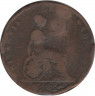 Монета. Великобритания. 1/2 пенни 1827 год. рев.