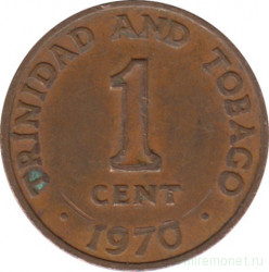 Монета. Тринидад и Тобаго. 1 цент 1970 год.