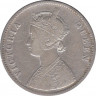 Монета. Индия. 1 рупия 1862 год.  рев.