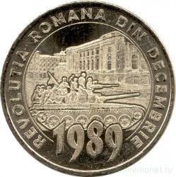 Монета. Румыния. 50 бань 2019 год. 30 лет Румынской революции декабря 1989 года.