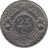 Монета. Нидерландские Антильские острова. 25 центов 1994 год. ав.