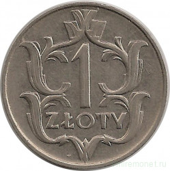 Монета. Польша. 1 злотый 1929 год. 