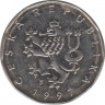  Монета. Чехия. 2 крон 1997 год. ав.
