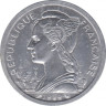 Монета. Реюньон. 2 франка 1969 год. ав.