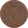 Монета. Ирландия. 1 цент 2011 год. ав.