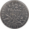  Монета. Франция. 0,5 франка 1996 год. ав.